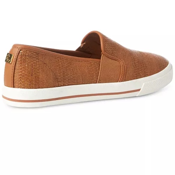 Lauren Ralph Lauren Jinny tan slip on sneakers - Picture 2 of 9
